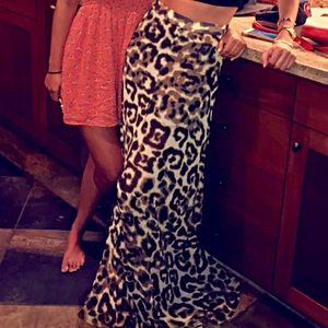 Show Me Your Mumu Cheetah Maxi Skirt- Small